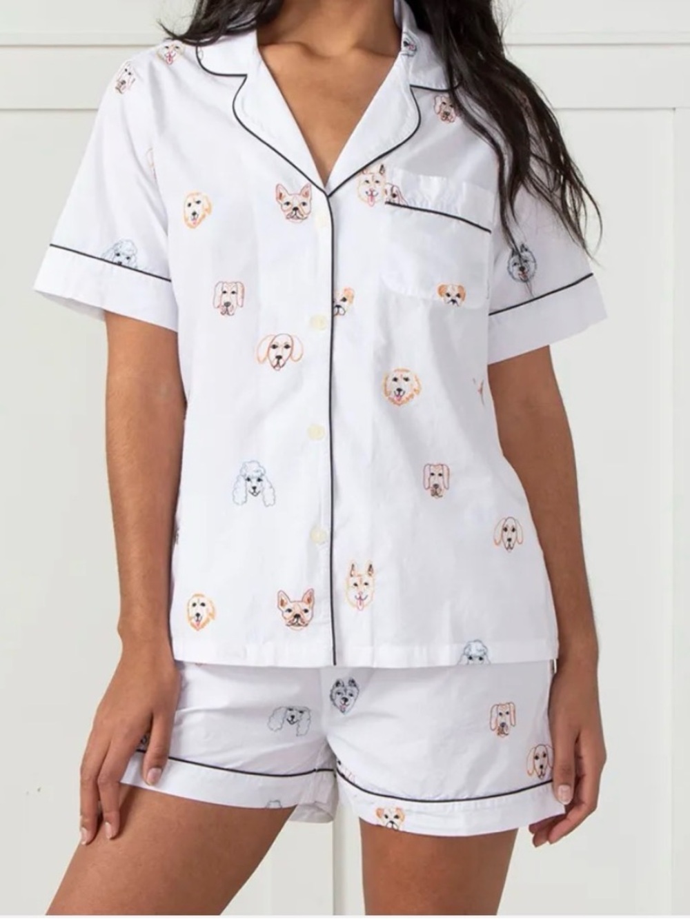 Printfresh Happy Hounds Short Pajama Set embroidered dog print size 2XL